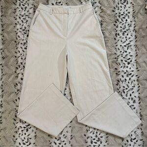 Rachel Zoe Women’s Cream Hi-Rise Wide Leg Trouser Dress Pants